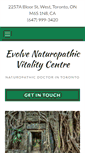 Mobile Screenshot of evolvenaturopathic.com